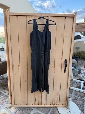cloth & stone Charcoal Black Sleeveless Jumpsuit
